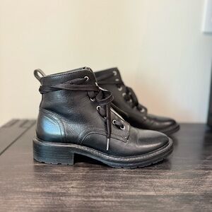 rag & bone Black combat style Boots